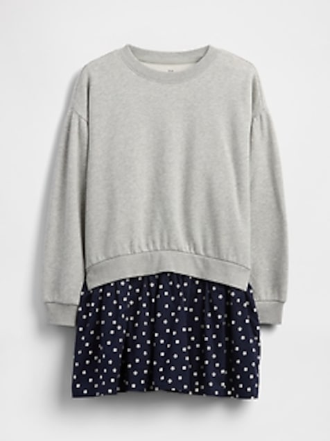 Kids VintageSoft Pleated Sweatshirt Dress
