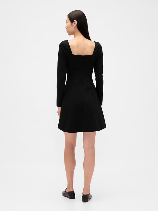 Image number 2 showing, Ponte Sweetheart Seamed Mini Dress