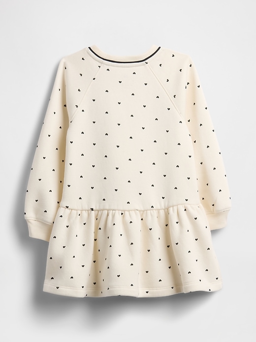 Image number 2 showing, Baby & Toddler Bow Sweatshirt Dress