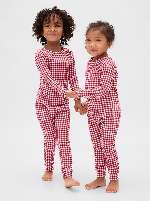 Image number 1 showing, Baby & Toddler Organic Brushed Cotton PJ Set