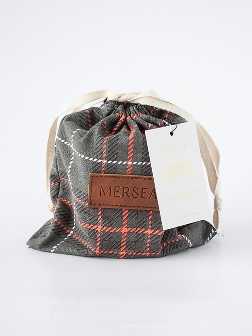Image number 1 showing, Mersea Pumpkin Whimsea Plaid Bagged Candle