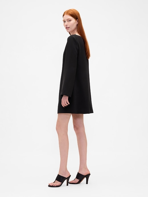 Image number 3 showing, Boatneck Mini Shift Dress