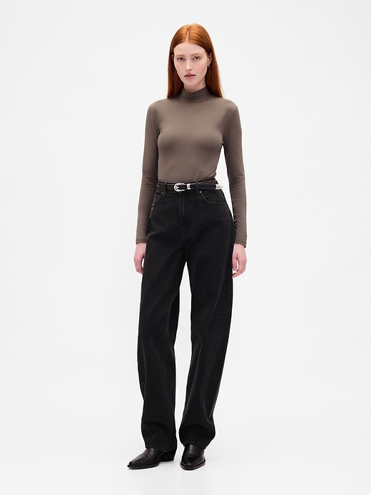 Image number 2 showing, CloseKnit Jersey Mockneck T-Shirt