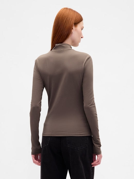 Image number 3 showing, CloseKnit Jersey Mockneck T-Shirt