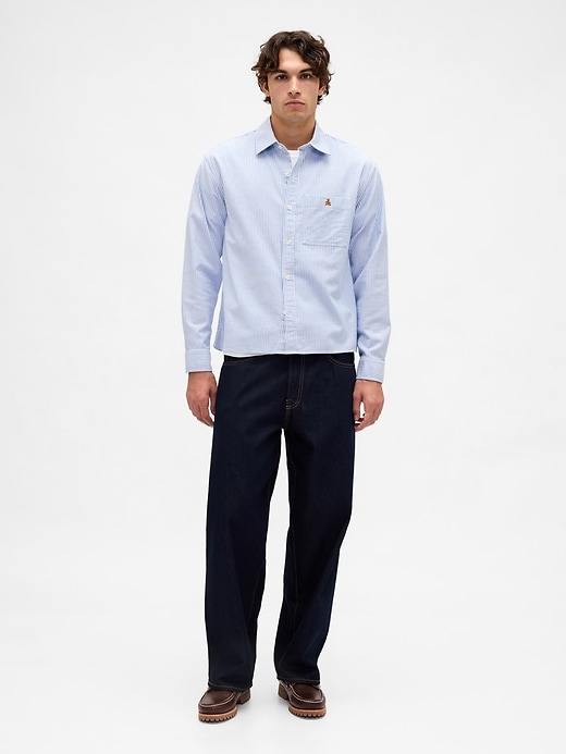 Image number 2 showing, Relaxed Straight-Hem Oxford Shirt