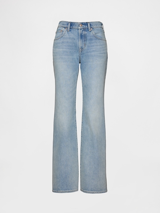Image number 5 showing, Mid Rise Relaxed Flare Jeans