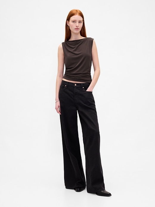 Image number 2 showing, Ruched Boatneck Top