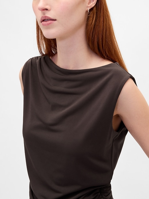 Image number 4 showing, Ruched Boatneck Top
