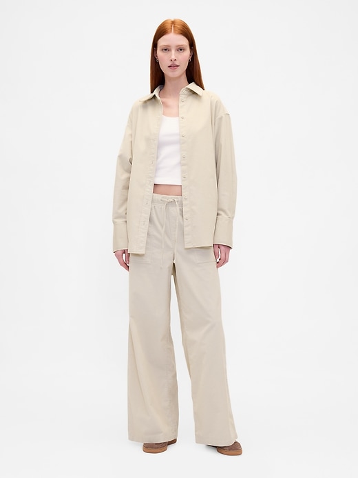 Image number 1 showing, Mid Rise Corduroy Baggy Pants
