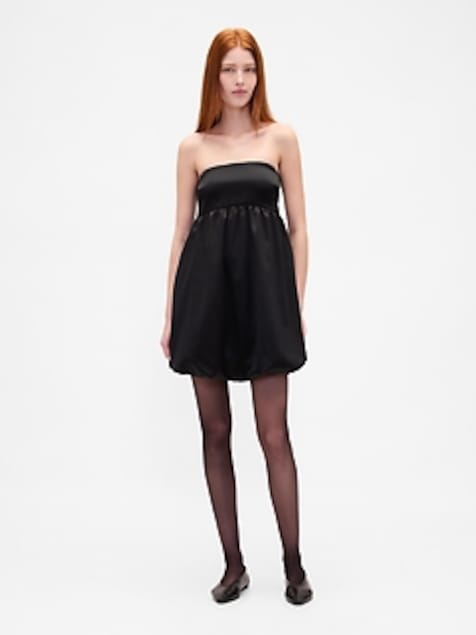 Poplin Bubble Mini Dress