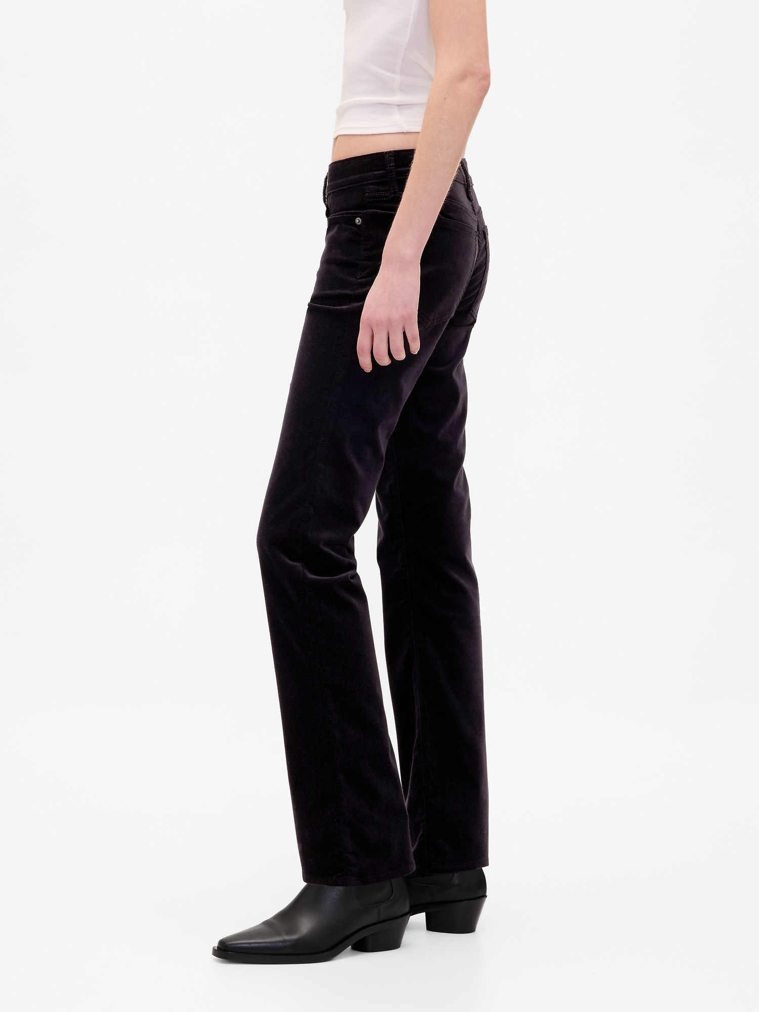Женские джинсы Gap Low Rise Velvet '90s Slim Straight Pants — фото 3