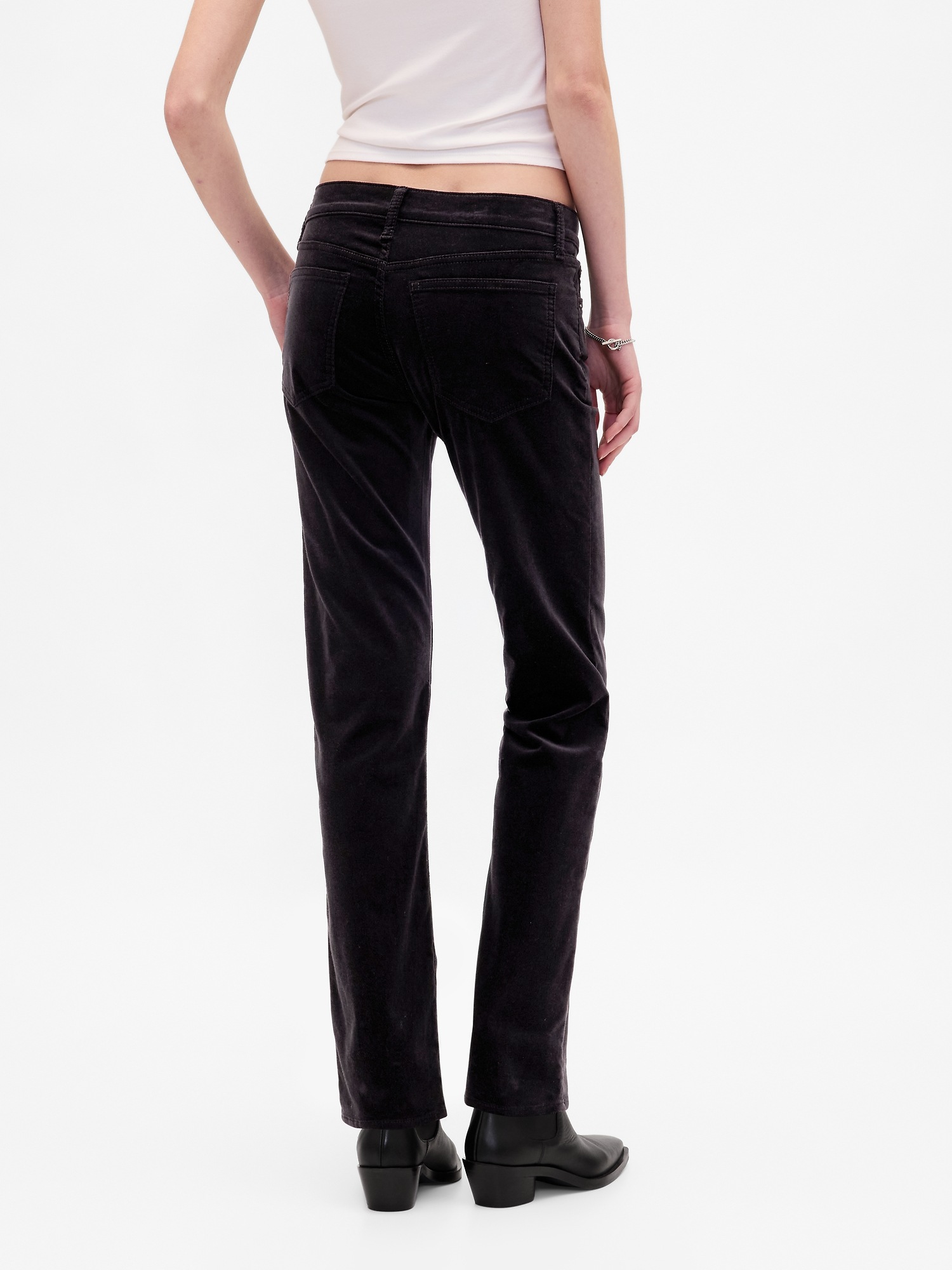 Женские джинсы Gap Low Rise Velvet '90s Slim Straight Pants — фото 4
