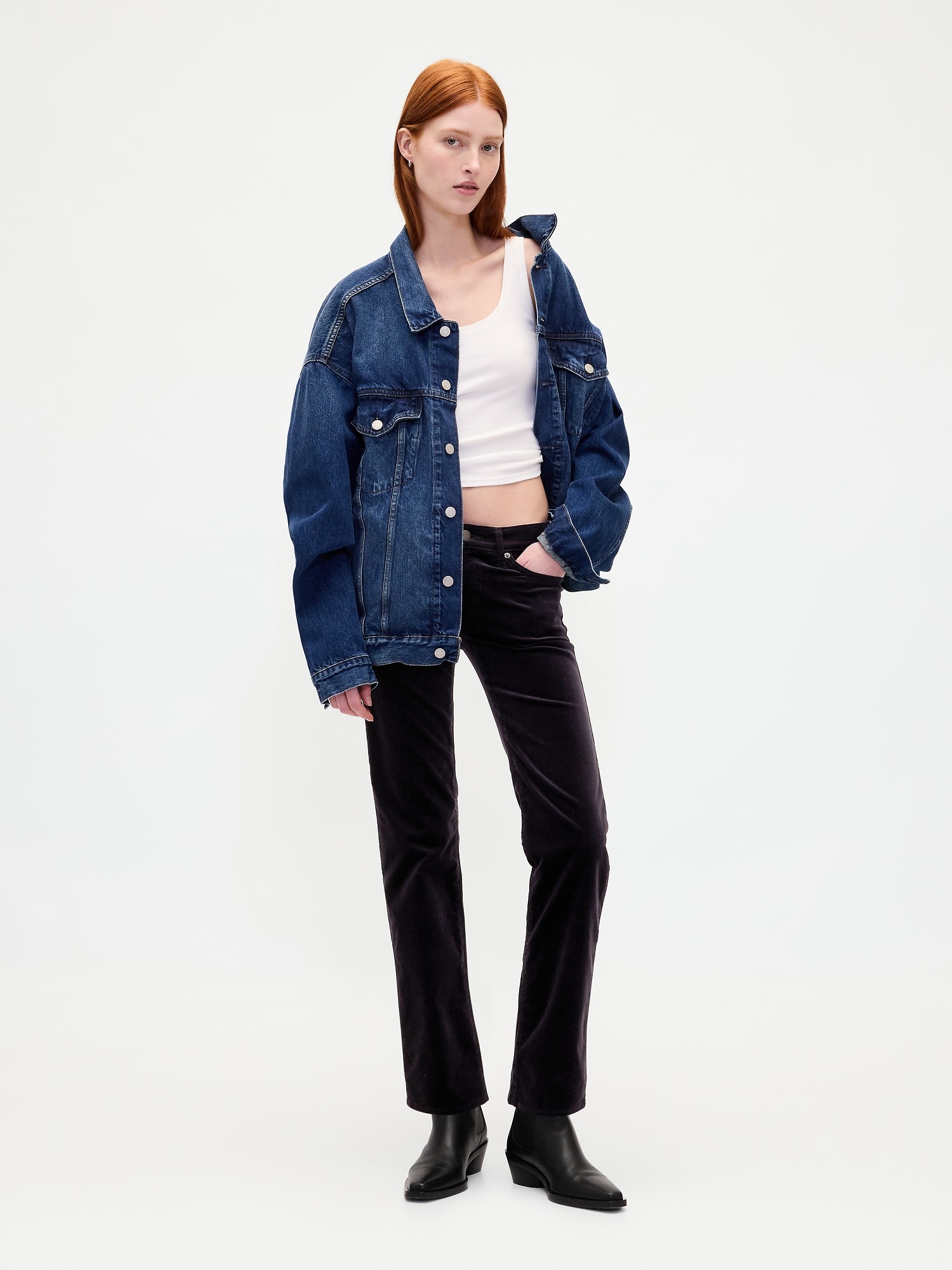 Женские джинсы Gap Low Rise Velvet '90s Slim Straight Pants