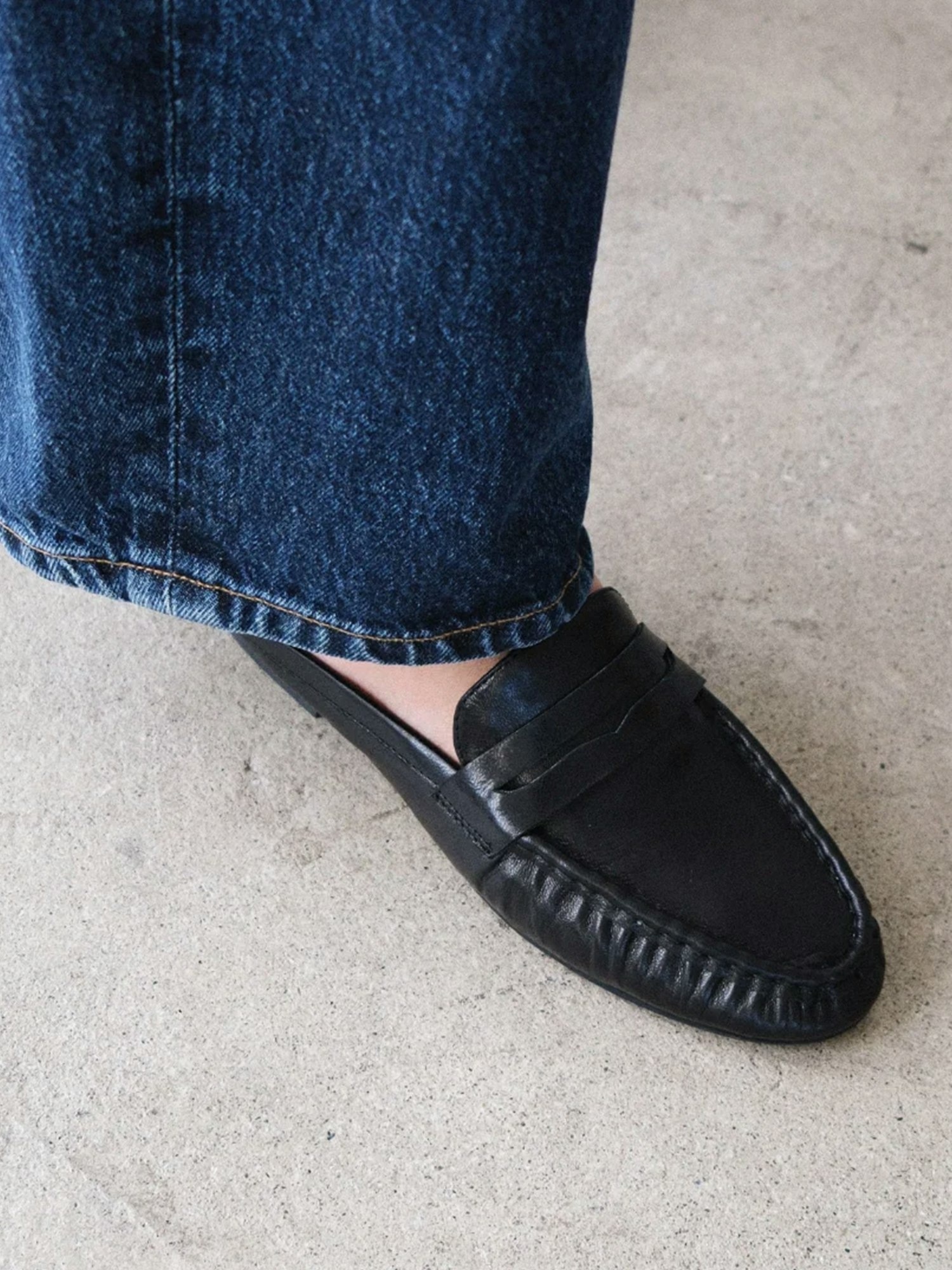 Женские сабо Gap Porta Penny Loafer Mule, цвет: Чёрный — фото 6