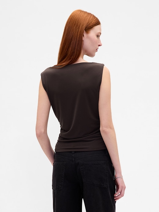 Image number 3 showing, Ruched Boatneck Top