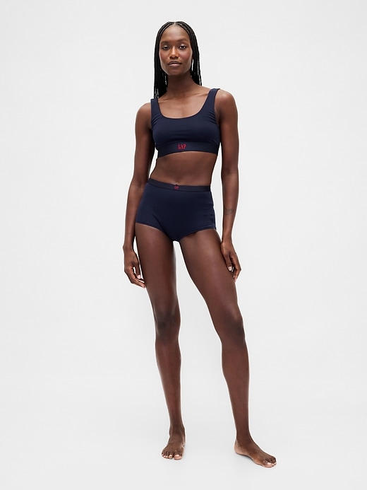 Organic Stretch Cotton High Rise Shorty