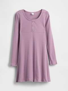 Kids Rib Henley Dress