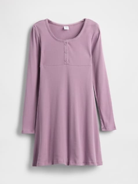 Kids Rib Henley Dress