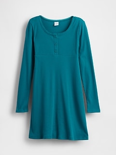 Kids Rib Henley Dress