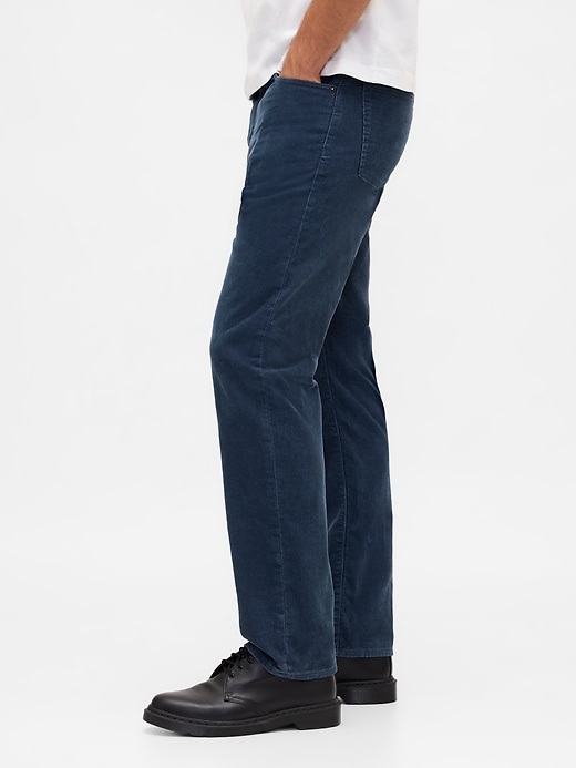 Image number 3 showing, Corduroy Relaxed Straight Pants