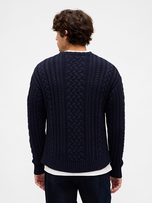 Image number 3 showing, Relaxed Cable-Knit Sweater