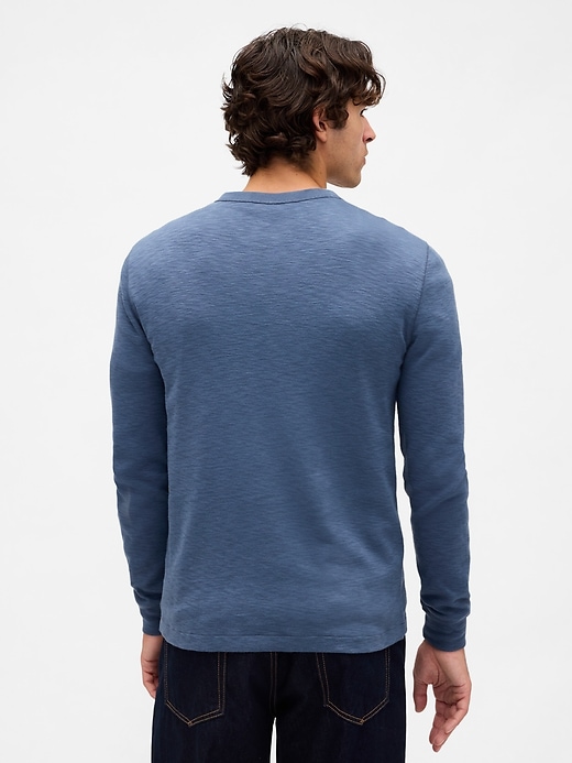 Image number 3 showing, Double-Knit Henley T-Shirt