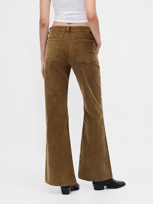 Image number 4 showing, Low Rise Corduroy Flare Pants