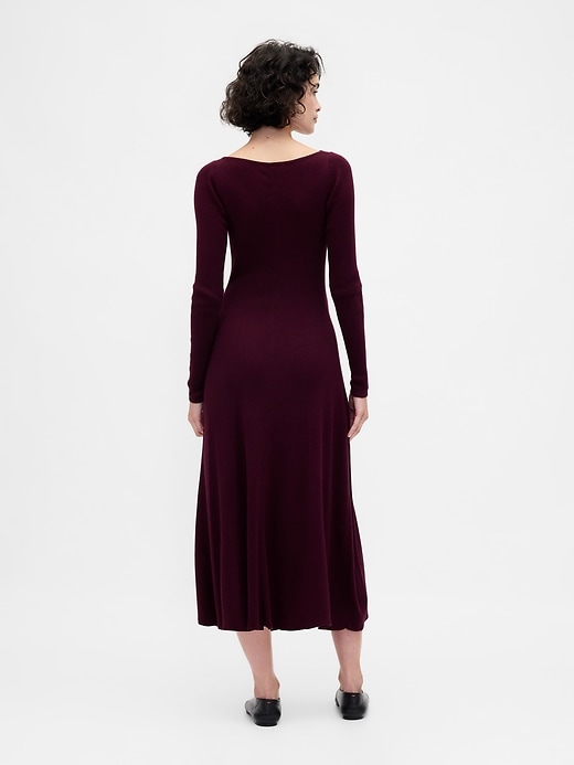 Image number 2 showing, Lightweight CashSoft Rib Maxi Sweater Dress