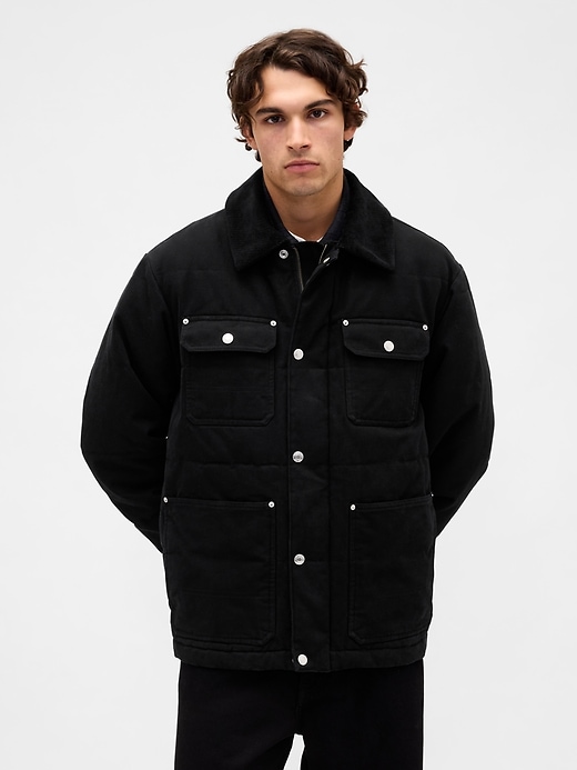 Image number 1 showing, Canvas Puffer Jacket