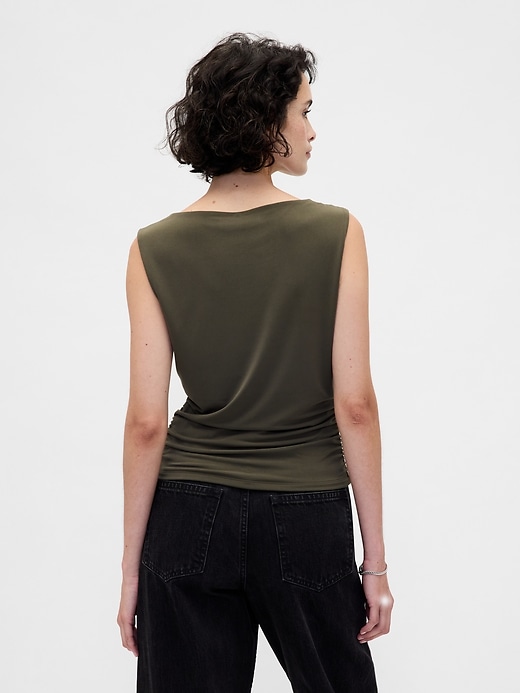 Image number 3 showing, Ruched Boatneck Top