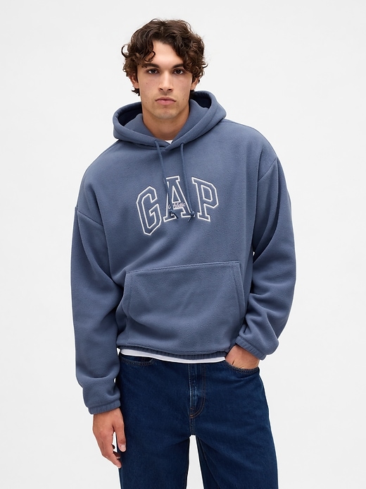Image number 1 showing, Oversized Athletic Logo Hoodie
