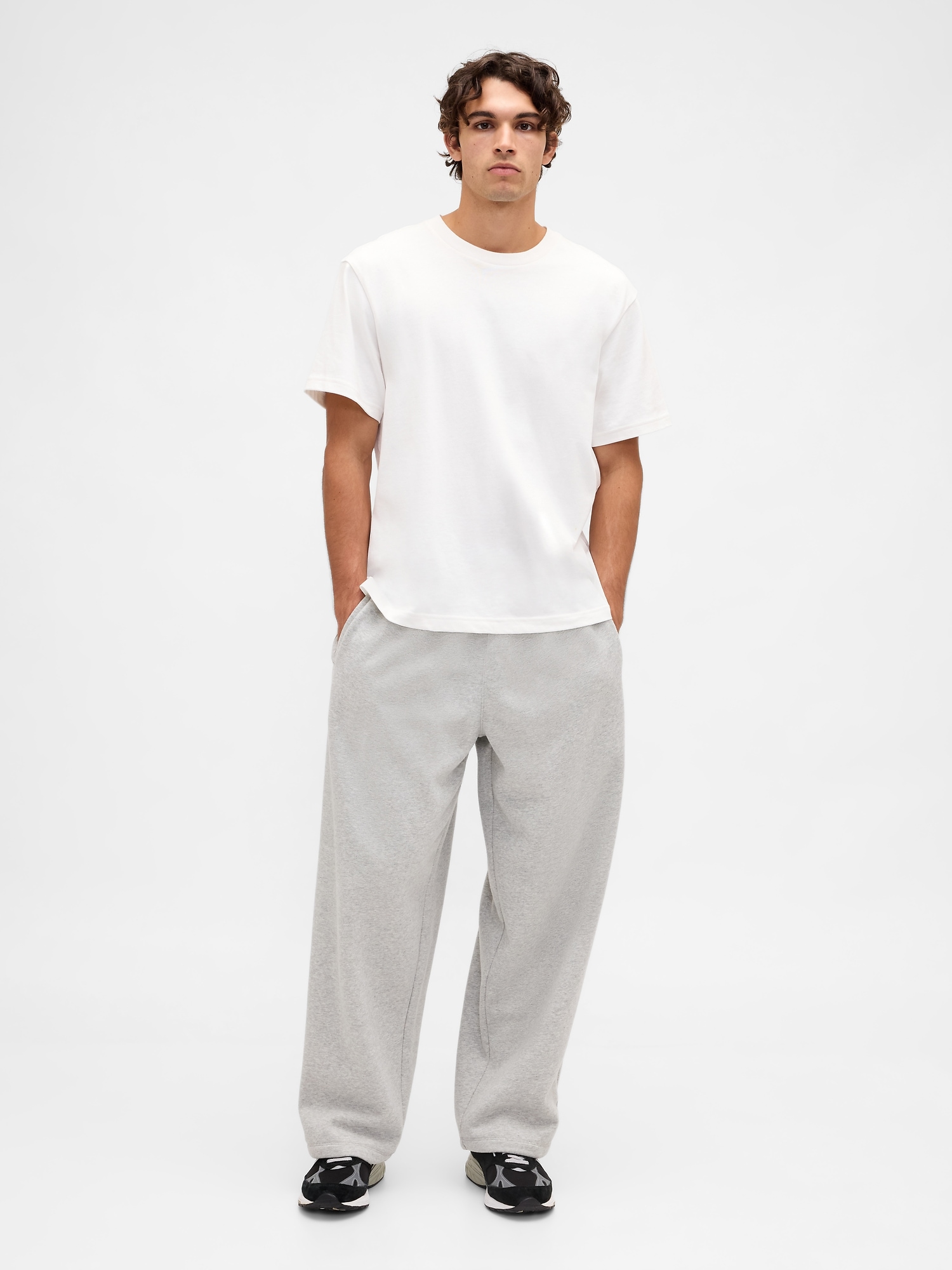 Gap Vintagesoft Baggy Sweatpants In Gray