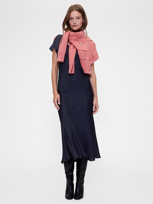 Image number 5 showing, GapStudio Satin Midi Dress