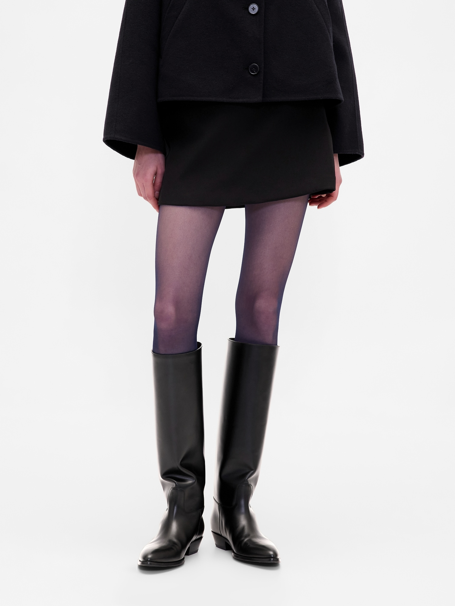 Sheer Tights - Dark Navy Blue