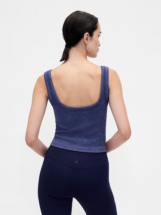 Image number 2 showing, GapFit Seamless Rib Crop Tank Top