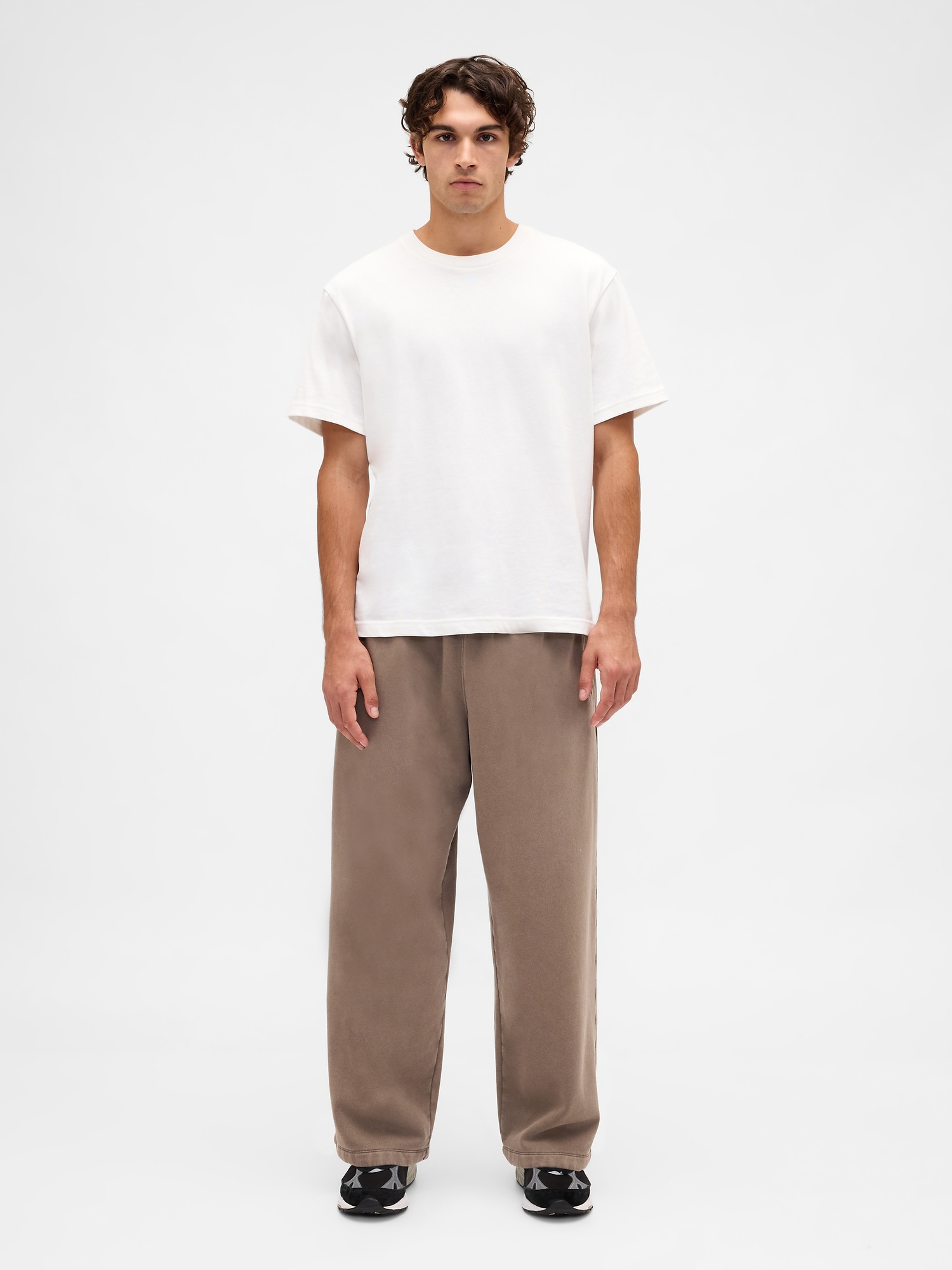 Gap Vintagesoft Baggy Sweatpants In Brown