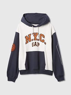 NYC Logo Colorblock Hoodie