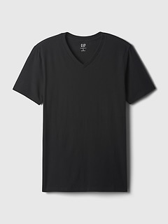 Cotton Jersey V-Neck T-Shirt