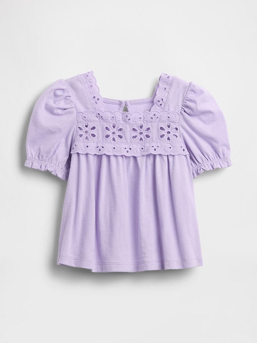Image number 1 showing, Baby & Toddler Eyelet Top