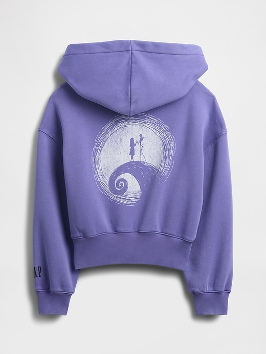 Image number 6 showing, Gap × Disney Tim Burton’s The Nightmare Before Christmas Kids VintageSoft Crop Hoodie