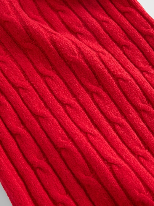 Image number 2 showing, CashSoft Cable-Knit Sweater Pants