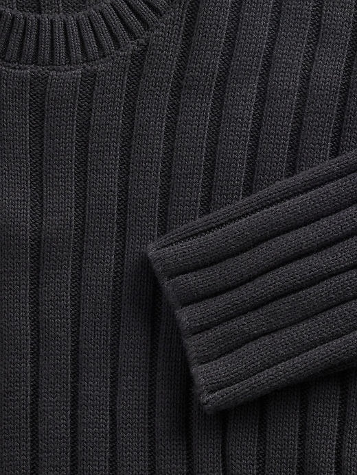 Image number 4 showing, Wide Rib Slim Crewneck Sweater