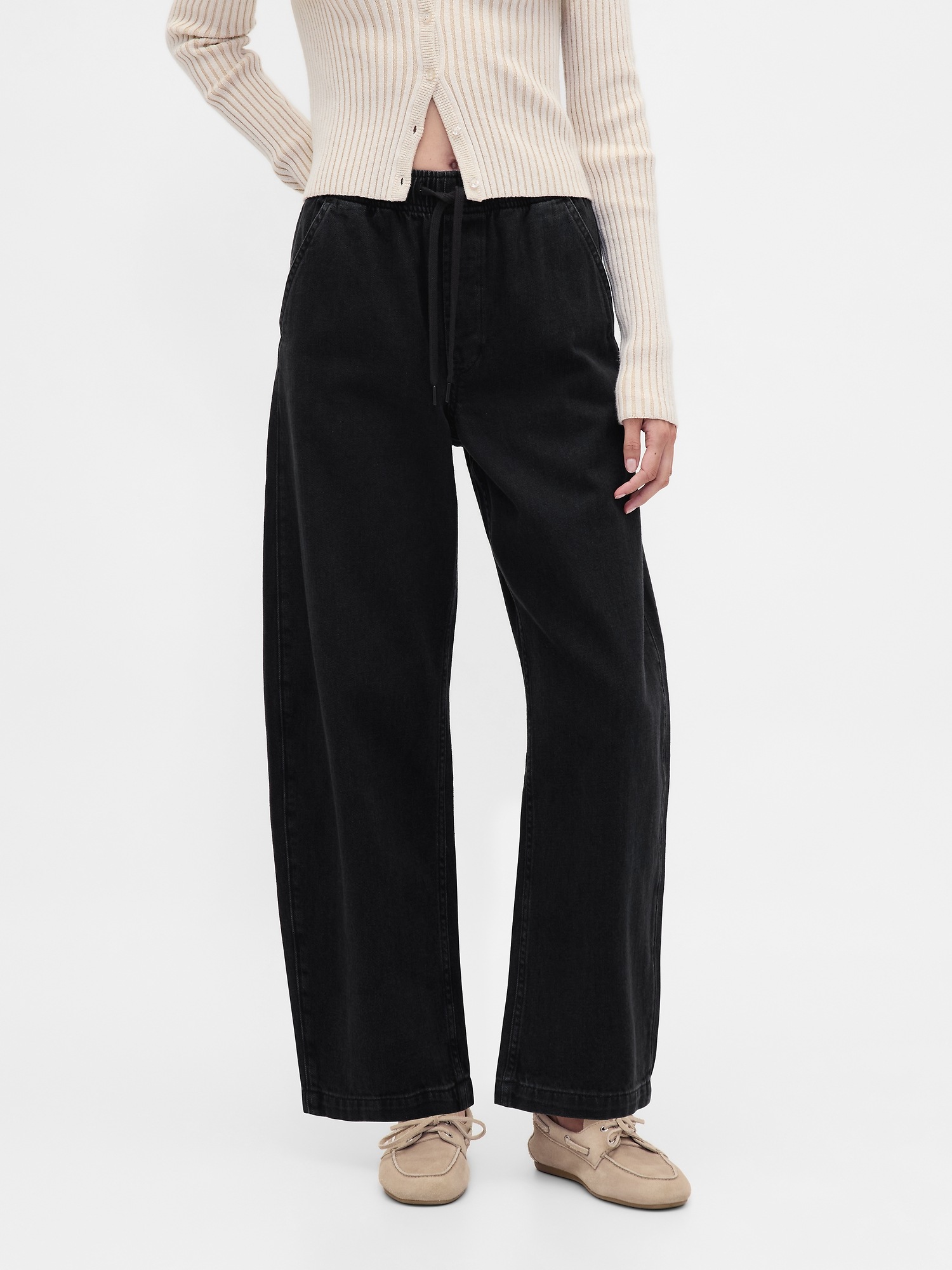Женские джинсы Gap High Rise Barrel Jeans — фото 2
