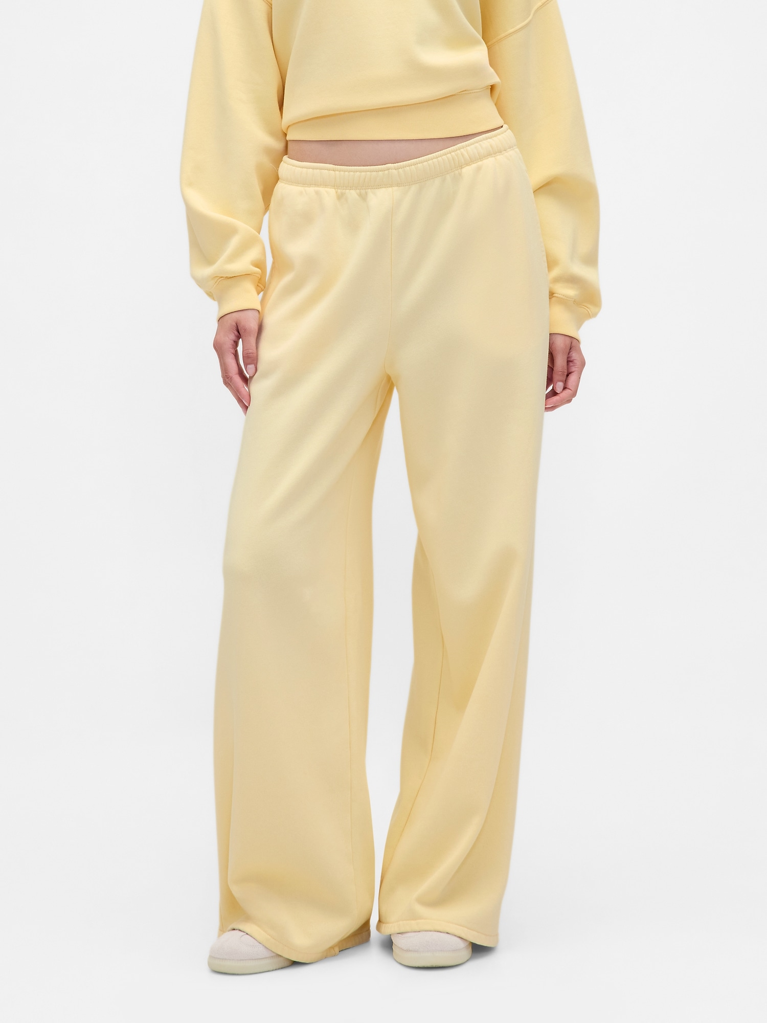 VintageSoft Baggy Wide-Leg Sweatpants