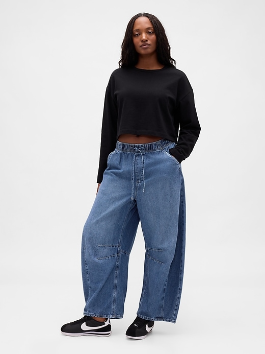 Image number 5 showing, Mid Rise UltraSoft Easy Horseshoe Jeans