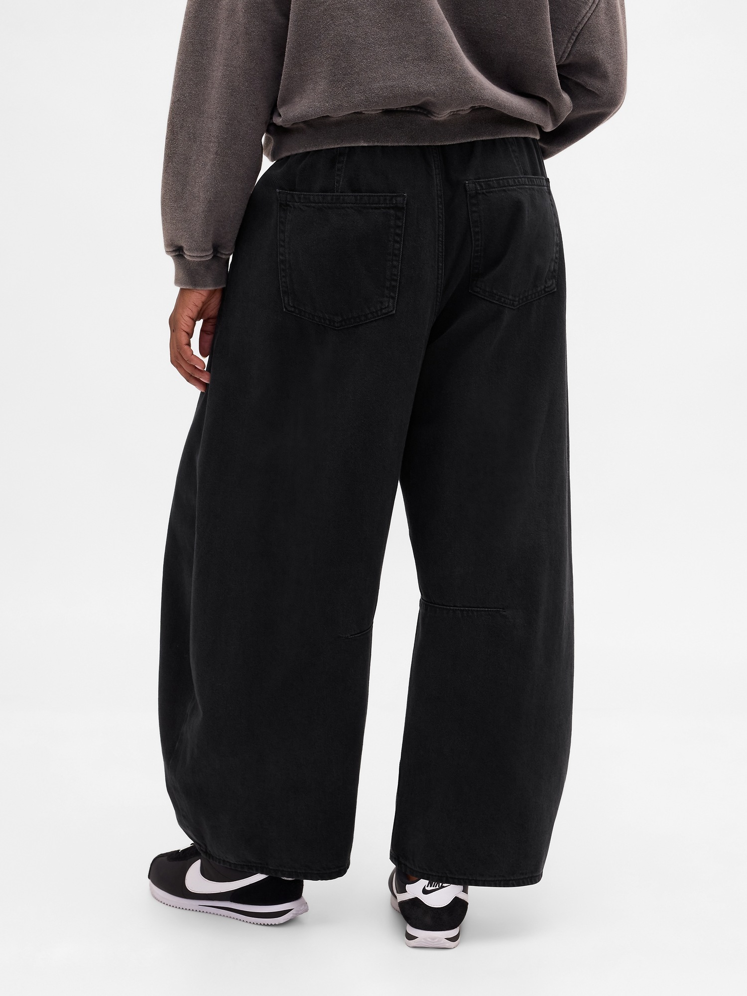 Женские джинсы Gap Mid Rise UltraSoft Easy Horseshoe, цвет: Чёрный — фото 5