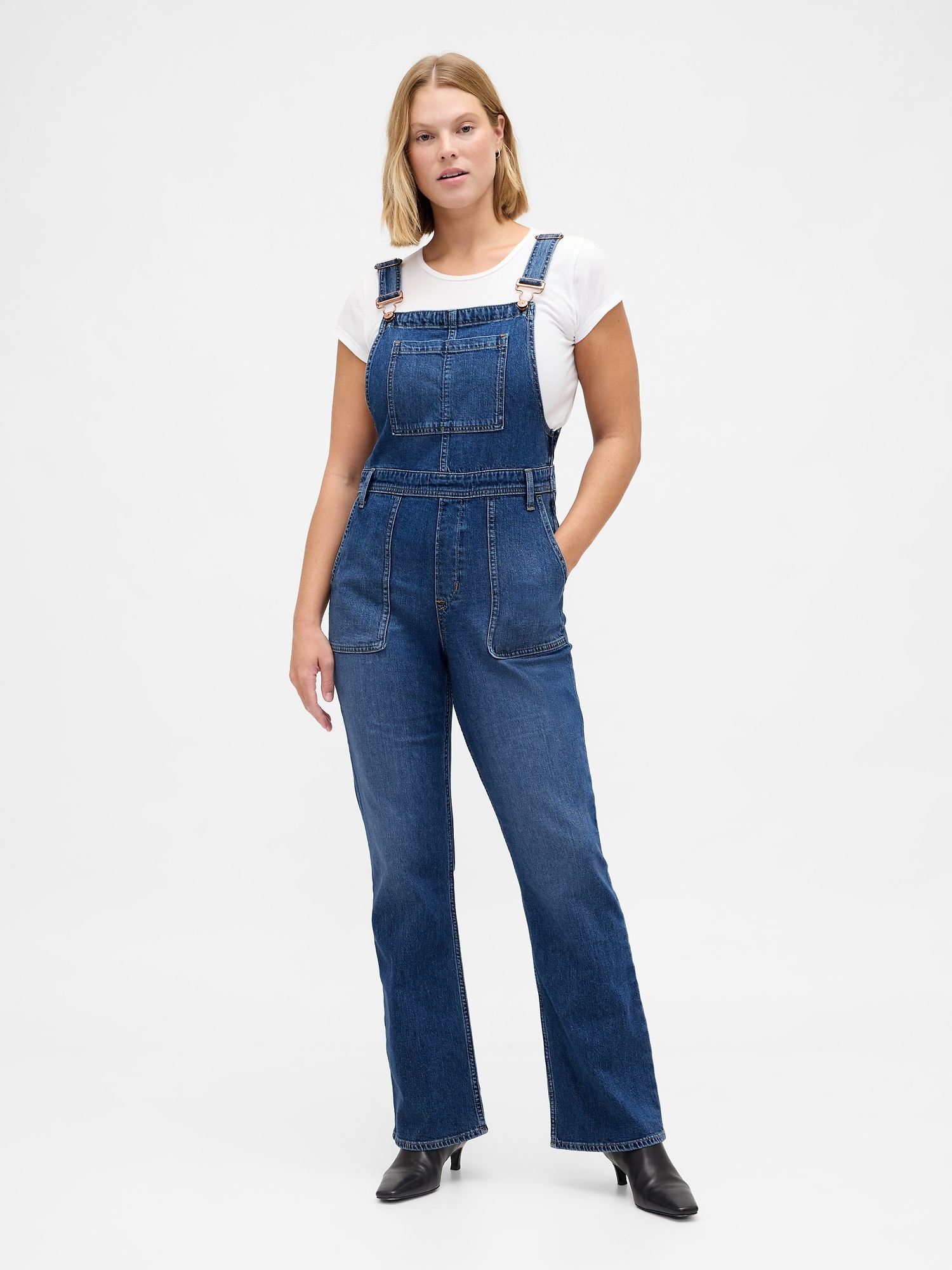 Женские комбинезоны Gap Long & Lean Overalls — фото 3