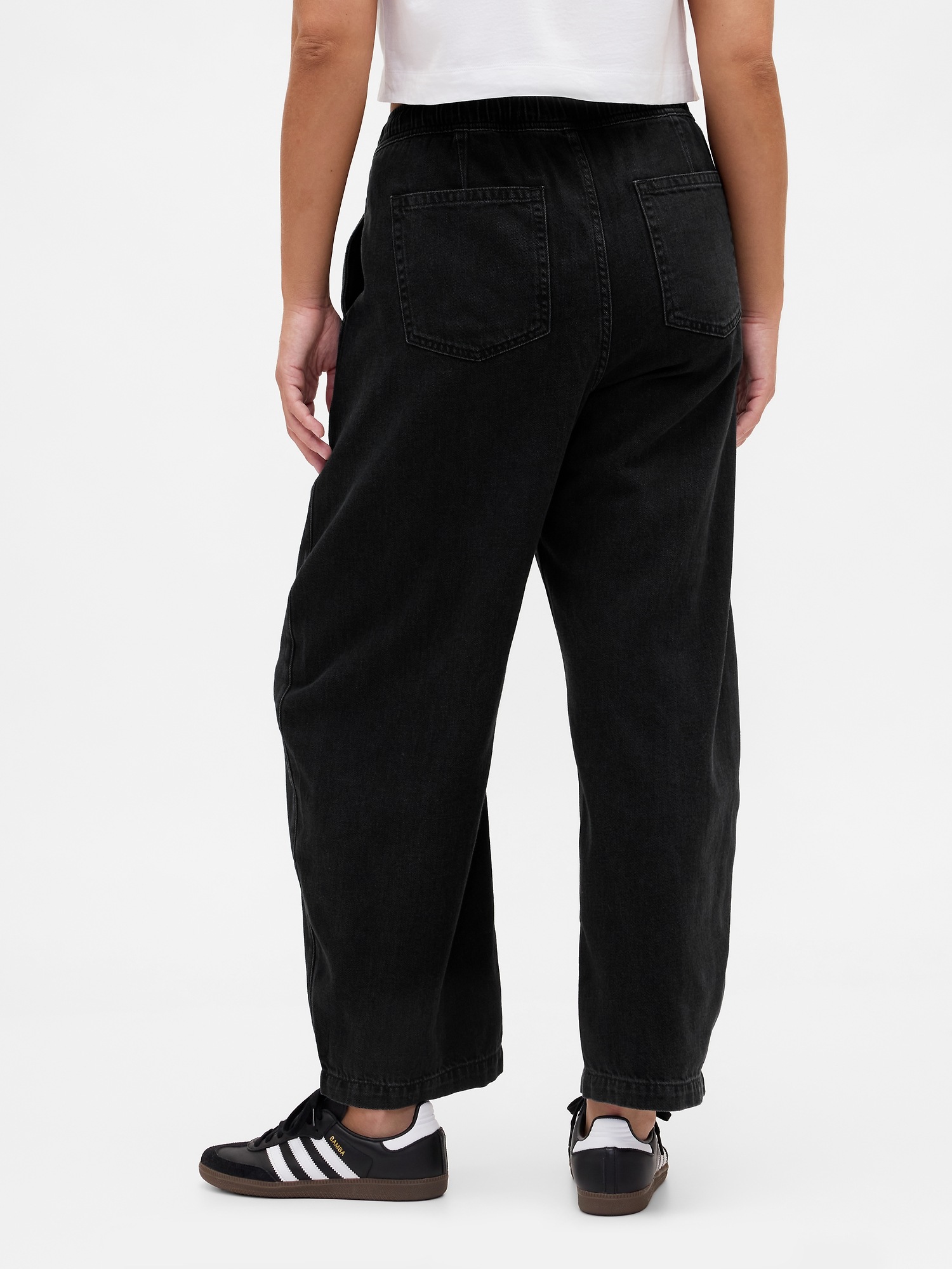 Женские джинсы Gap High Rise Barrel Jeans — фото 6