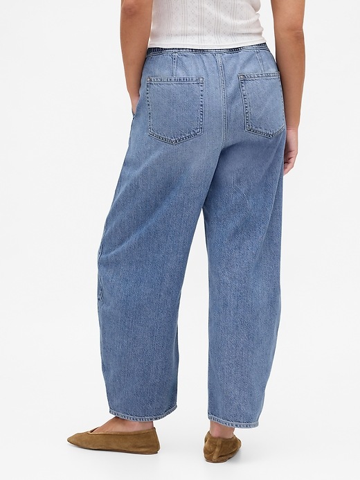Image number 5 showing, High Rise UltraSoft Barrel Jeans