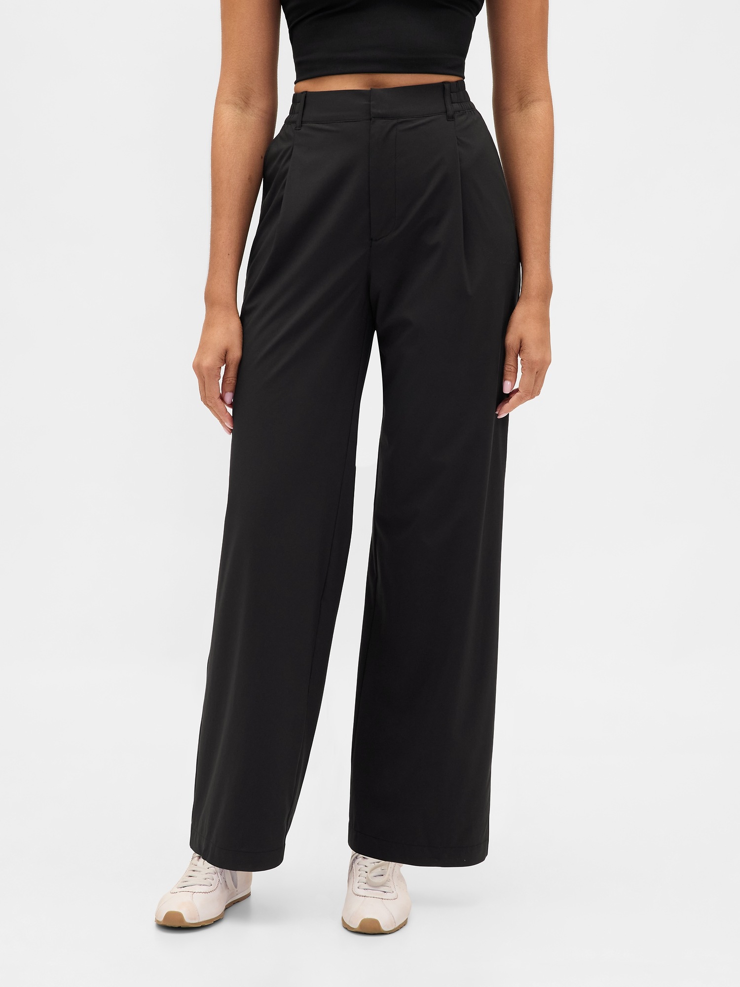 Женские брюки Gap GapFit High Rise Runaround Relaxed Trouser, цвет: Чёрный — фото 2